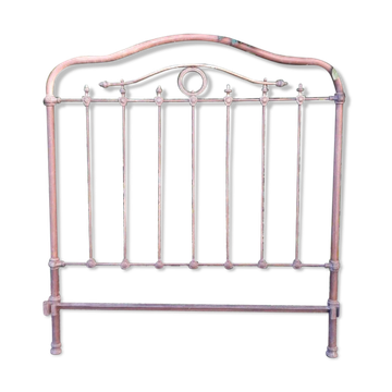 Napoleon III headboard in iron and brass L127xH139