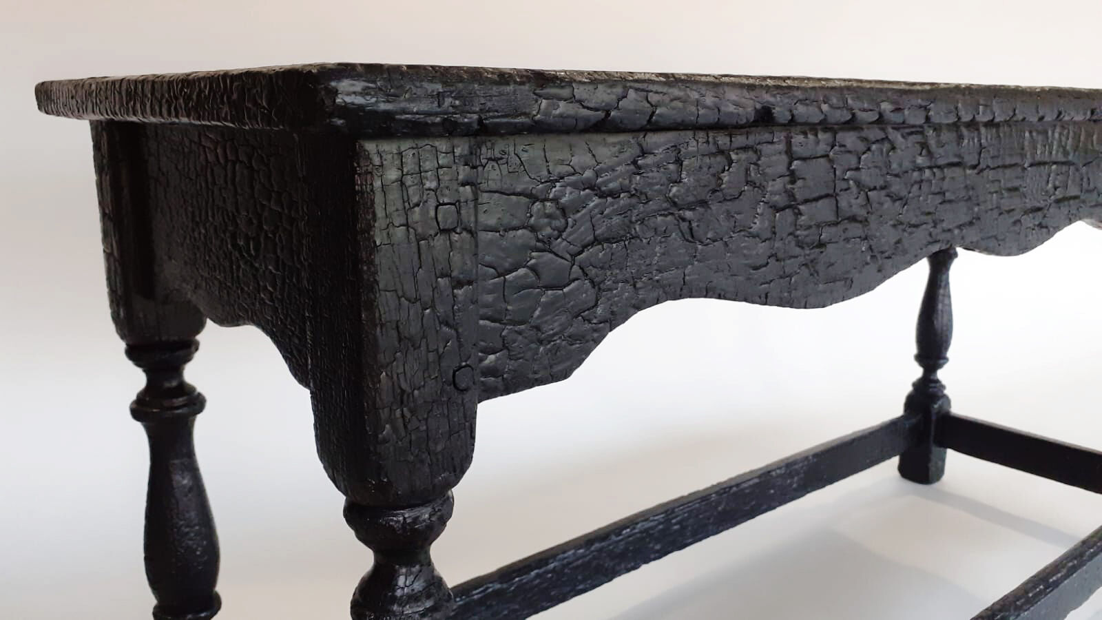 Table basse bois brulé Maud Supplies