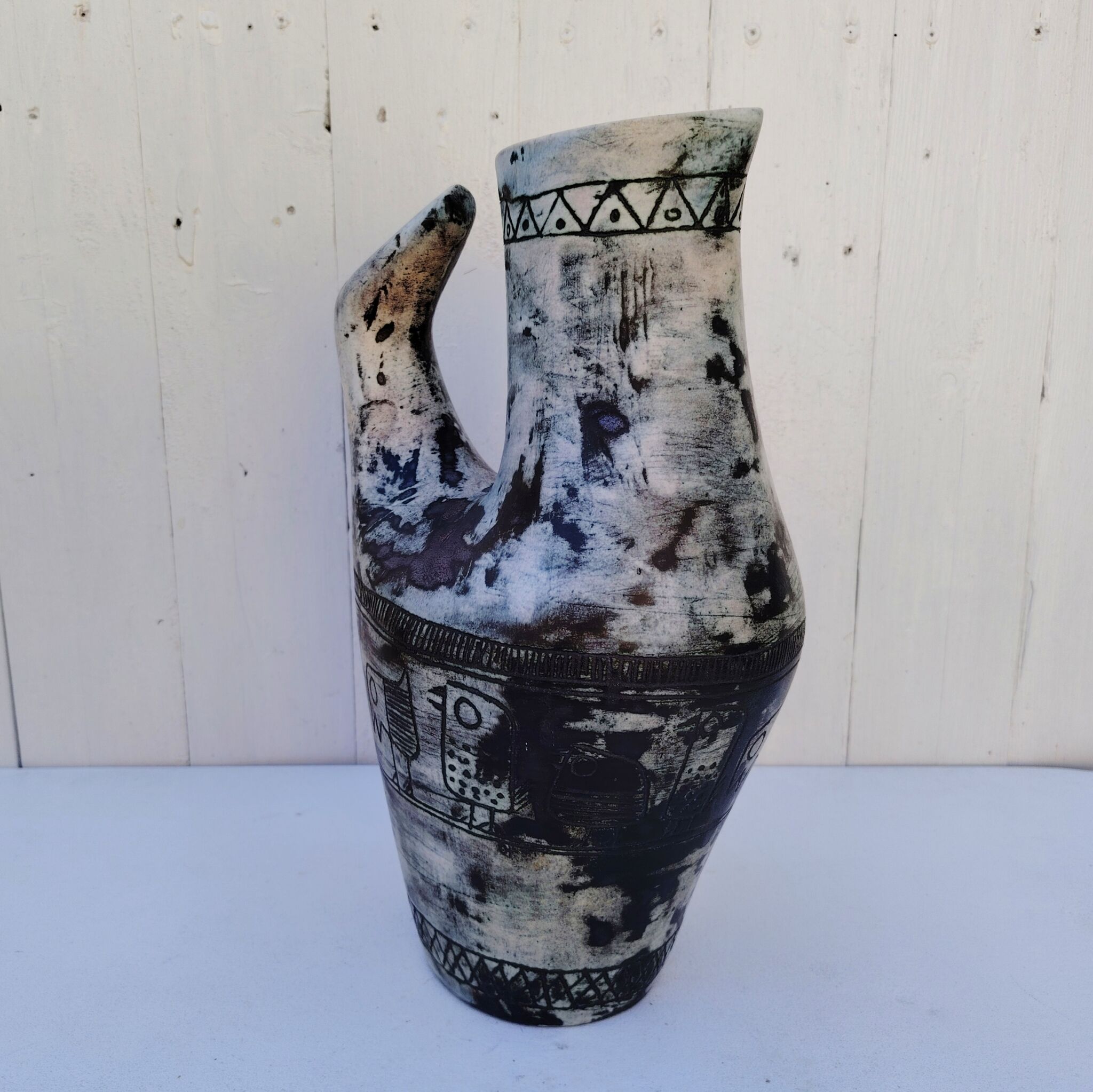 Large zoomorphic vase, ceramic by Jacques Blin