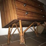 Rattan chest of drawers