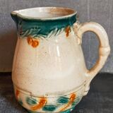Antique dragonfly slip pitcher