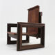 Vintage sculptural leather armchair by Anacleto Spazzapan, Italy 1970s