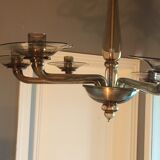 Blown glass chandelier