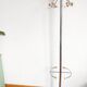 Space Age chrome and wood coat rack 1970
