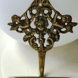 Patère décor angelots/puttis en laiton vieilli