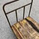 Industrial trolley 1940/1950 metal and wood