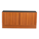 Retro Danish Modern Poul Hundevad (HU) Teak Danish Tambour Door Sideboard