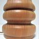 Lamp foot XL solid wood veined turned vintage