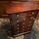Chest of drawers with 6 drawers mahogany style Restoration