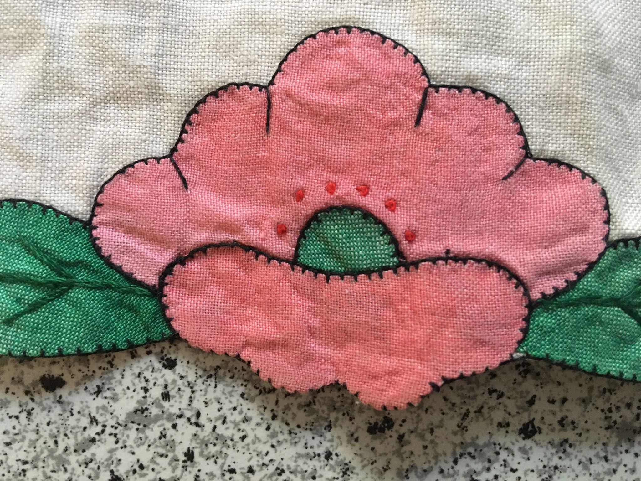 Vintage oval placemat 35x49