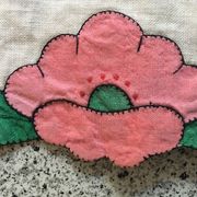 Vintage oval placemat 35x49