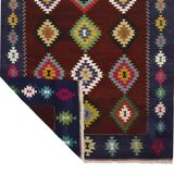 Tapis vintage fait main de style bohème 185x 290 cm