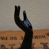 Black ceramic baguier hand