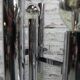 Chrome uplight floor lamp with 8 light points