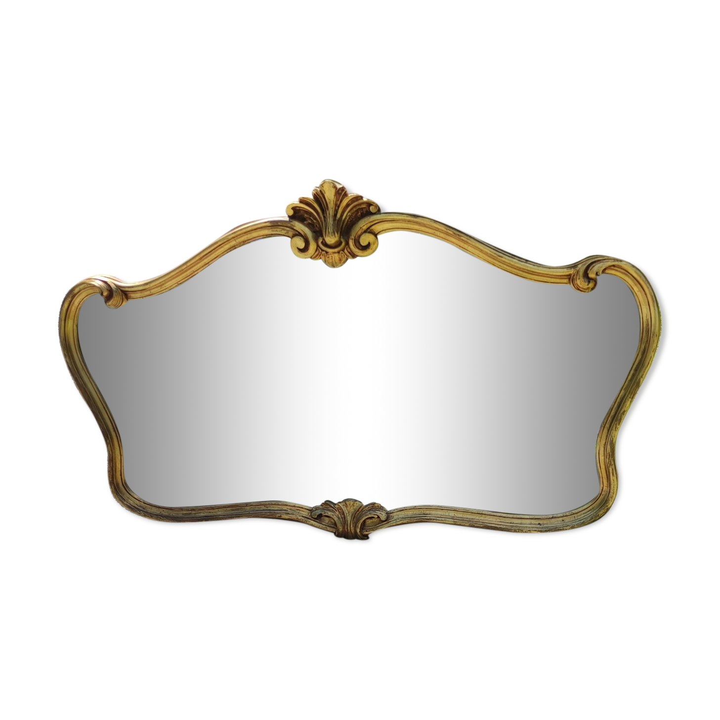 Ancien miroir doré style Louis XV