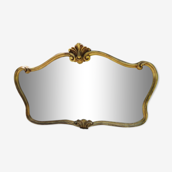 Ancien miroir doré style Louis XV