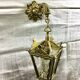 Bronze lantern with starry glasses