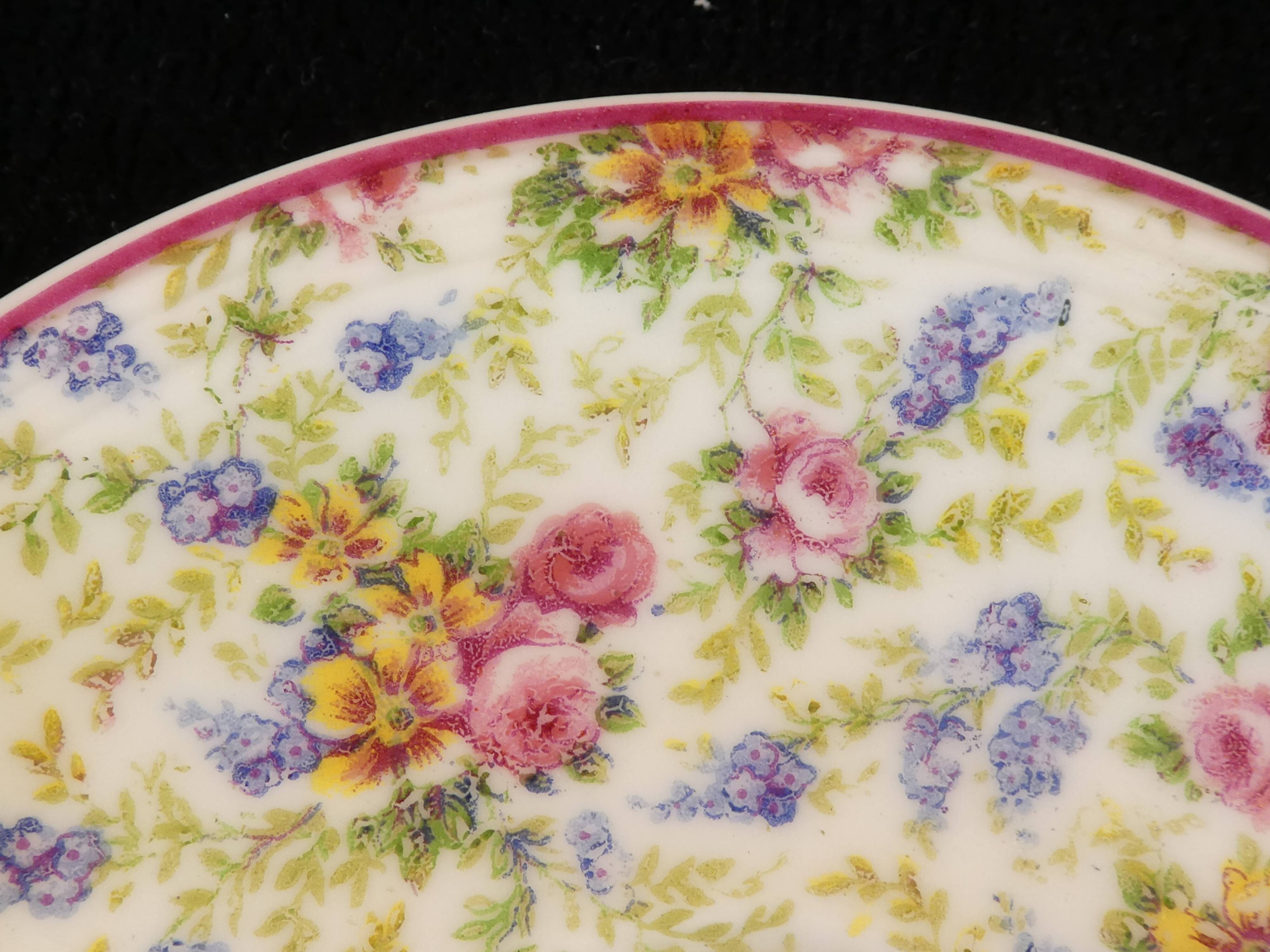 9 porcelain coffee cups from limoges haviland decorated with flowers circa 1930