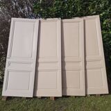 Set of 4 old solid wood interior doors