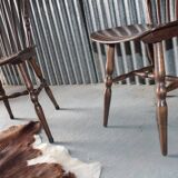 Series of 6 chairs of Bistro Baumann menuet style