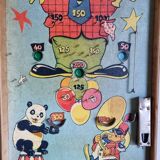 Old pinball toy game with its original box