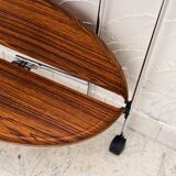 Oval folding serving trolley