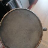Silver metal teapot