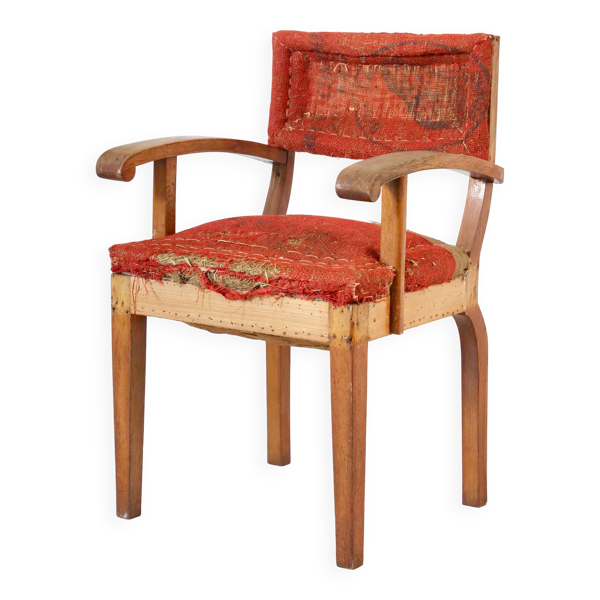 Fauteuil bridge ancien structure originale projet de tapissier