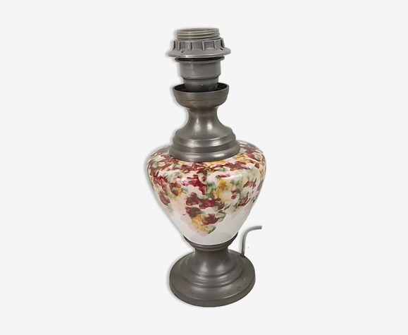 Lamp foot made of 97% tin and ceramic