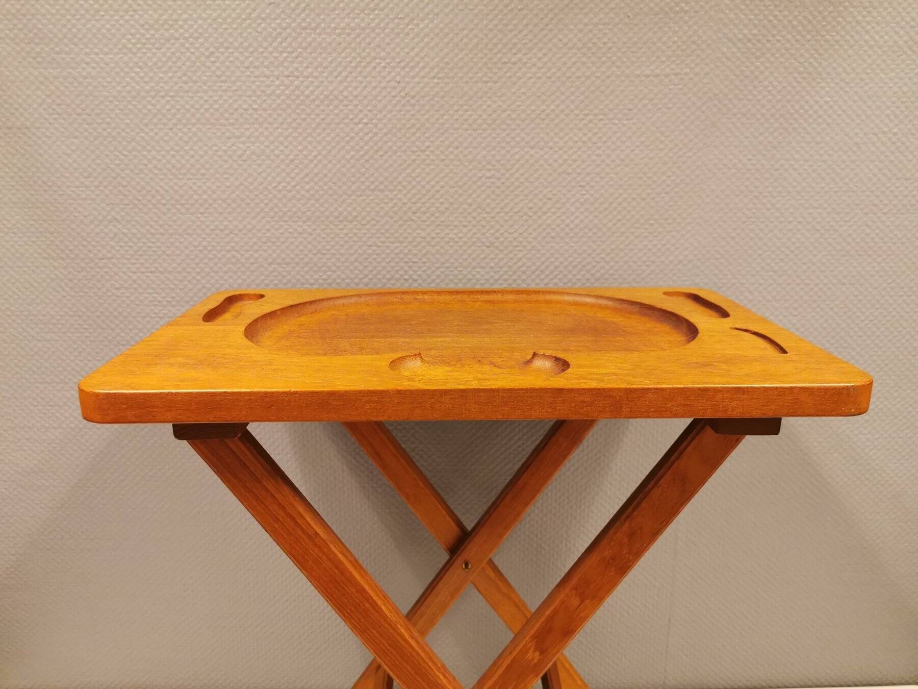 Cutting table in solid teak, from ESA teak Denmark, 1960-1970.