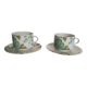 2 Porcelain coffee/tea cups, Villeroy and Boch, Scarlett model