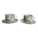 2 Porcelain coffee/tea cups, Villeroy and Boch, Scarlett model
