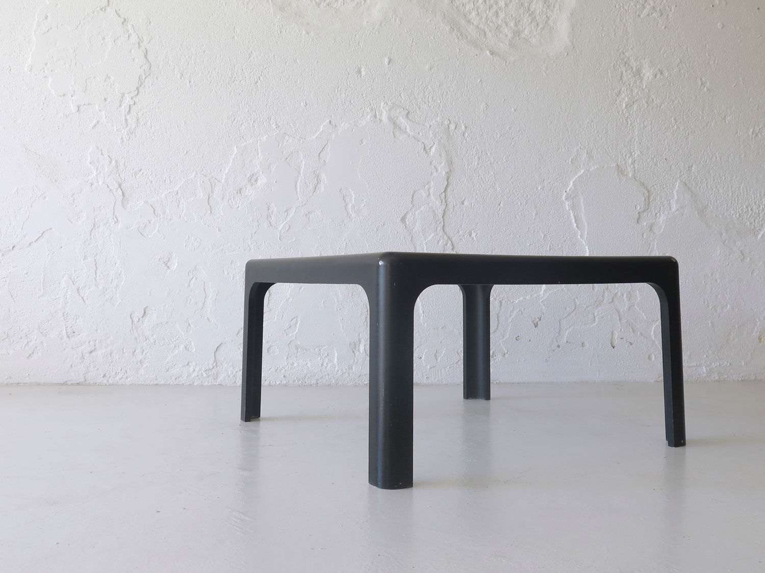 Italian glass top coffee table, 1970s