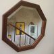 Octagonal Art Deco mirror