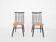 Set of two spindle back chairs, The Netherlands 1960's