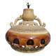 Glazed ceramic pendant light, West Germany 1960-70