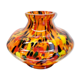 Vaas à éclaboussures Art Déco, Kralik Glas, Tsjechië