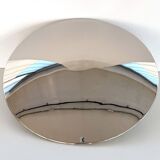Florian Schulz Large Flush Mount Light Sela in polished Nickel, 1970s