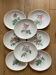 8 earthenware plates Salins - Rose de Redouté