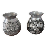 Art Deco/Art Nouveau vases signed M. Montagne vintage (1920-1930)