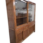 XL vintage wooden display cabinet / sideboard / wall cupboard