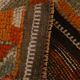 Soft Orange Vintage Wool Runner Rug For Kitchen, 74x307 Cm