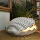 Paire de lampes en céramique nacrée en forme de coquillage, BON DÍA, années 60