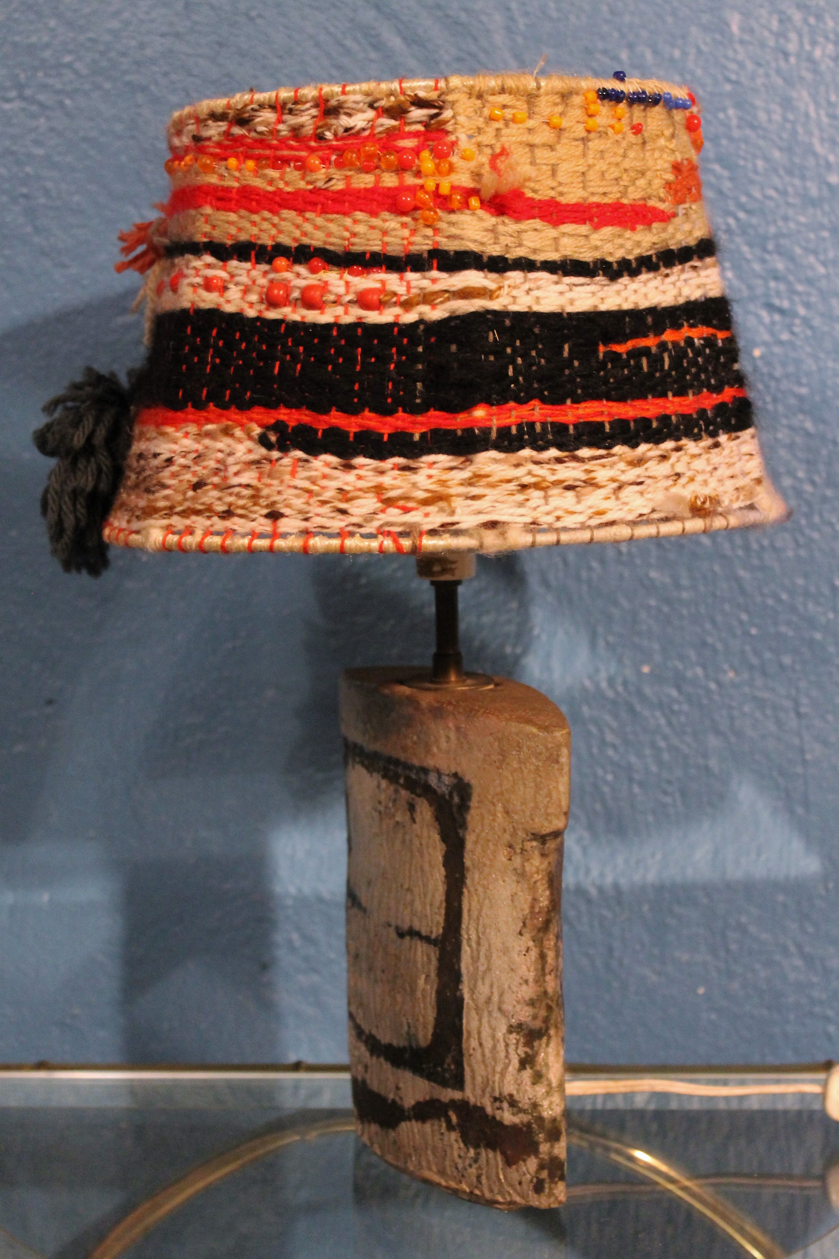 Ceramic lamp by Richard Bouhl, 1980s