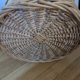Wicker bottle basket