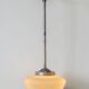 Suspension verre opalin Années 50