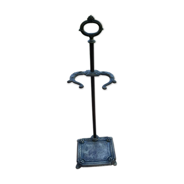 Vintage brass umbrella stand, walking stick holder