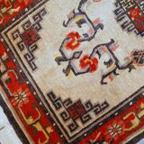 Tapis vintage fait main mongol 90cm x 160cm (1970s)
