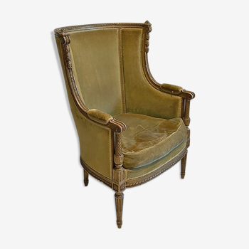 Fauteuil de style Louis XVI en bois doré