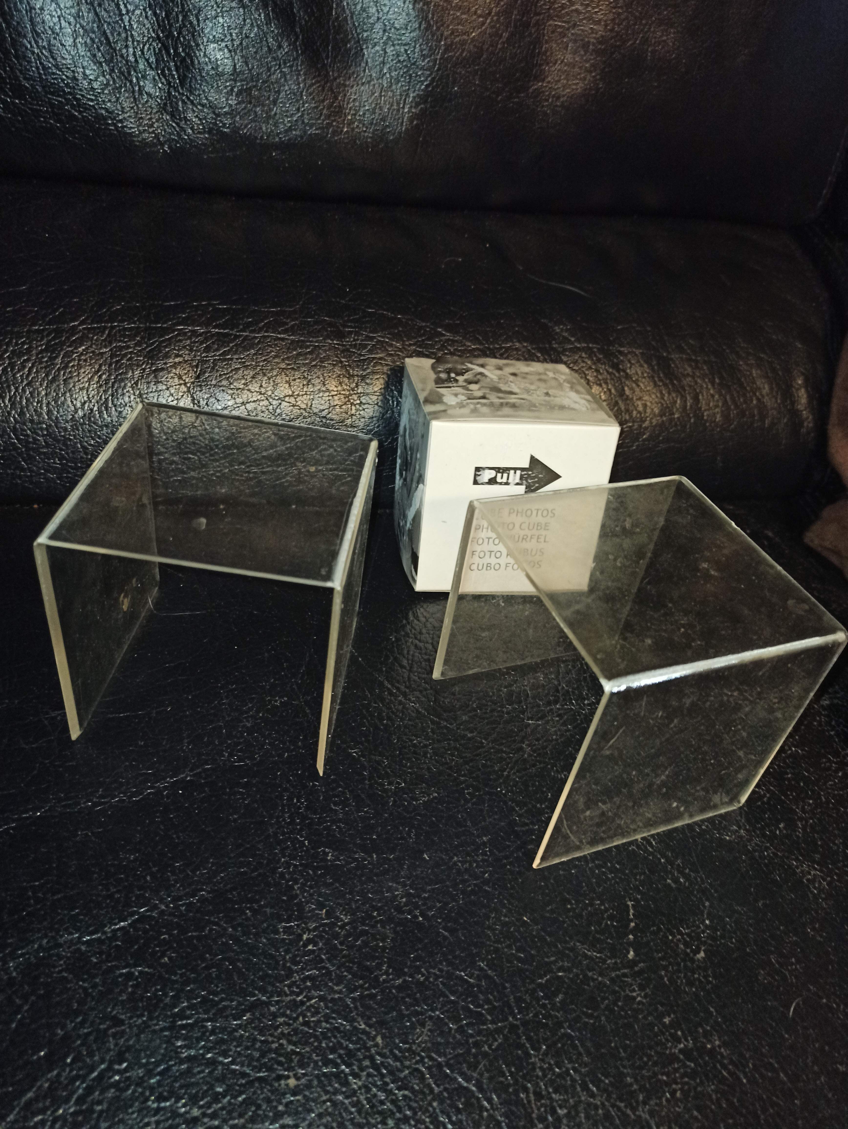 Cube pour photos en plexi plexiglas cadre